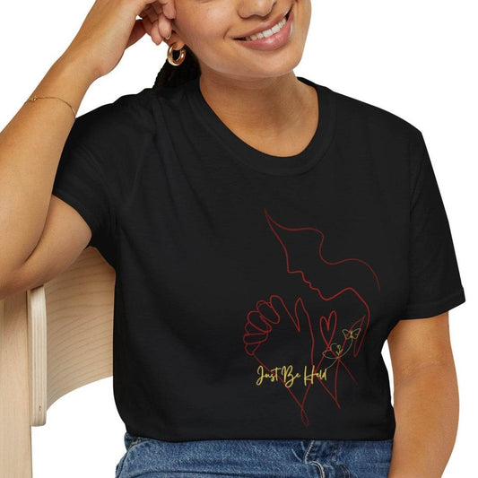 'Just Be Held' Unisex Softstyle T-Shirt - Broken Pieces Art Studio